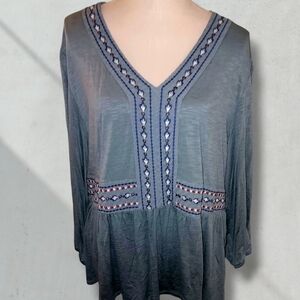 Nurture by Westbound Embroidered Top